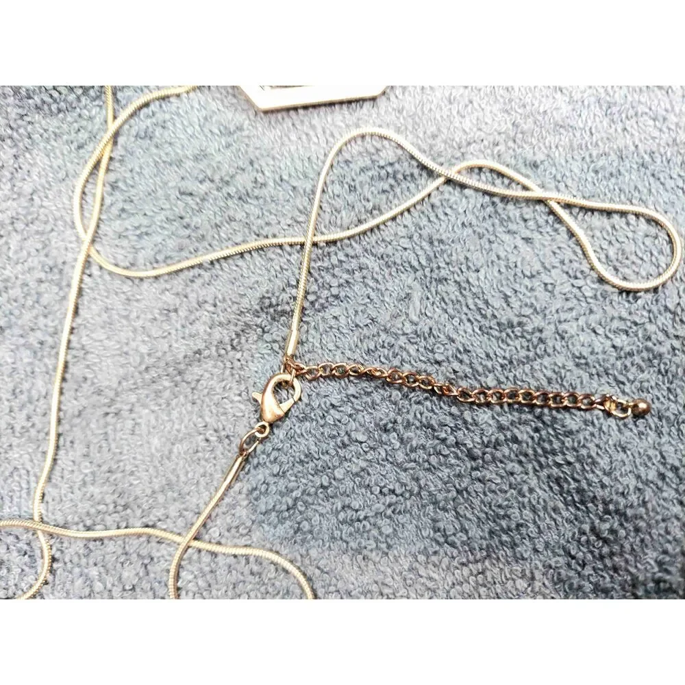 Unbranded Pendant Gold-Tone Chain Lobster Claw Clasp Statement Necklace - Picture 6 of 8